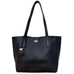 MICHAEL KORS Black Leather Tote Bag - “Ana” - Perfect Lux Designer Everyday Bag!